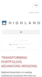 Mobile Screenshot of highlandassoc.com